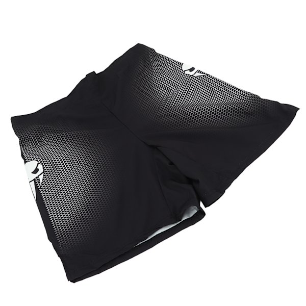 Sportshorts Herr Lounge Raka ben lätt elastiska shorts med mitten av midjan Tryckta shorts för boxning Vandring Svart M