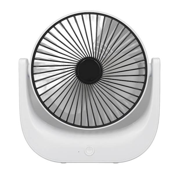 Genopladelig skrivebordsventilator Batteridrevet Lille Mini Lydløs USB Bærbar 3 hastigheder Stærk vind til kollegieværelse Sort