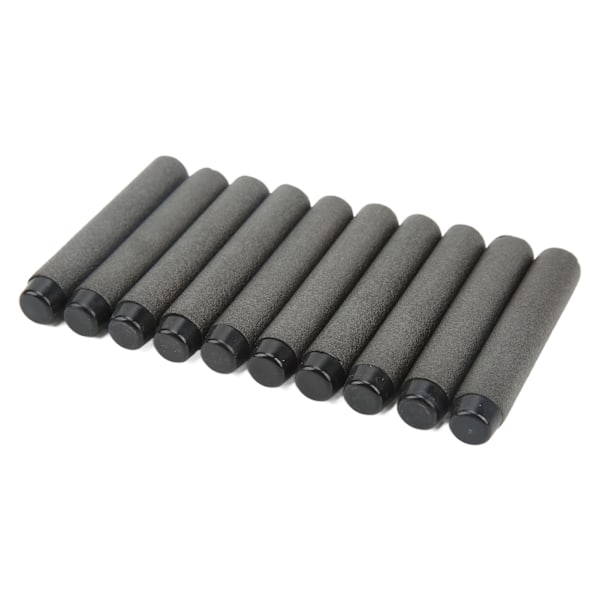 EVA Foam Dart Hollow Refill Dart Skjutbollspel Leksaker för Barn Pojkar Flickor Svart massivt huvud