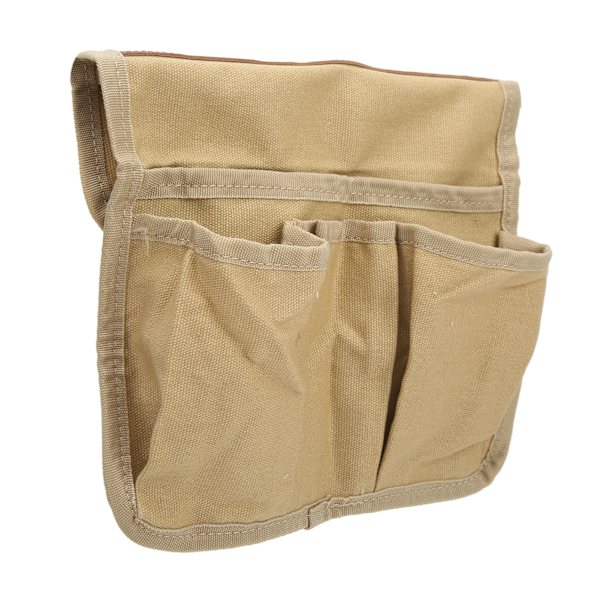 Campingstol Armstöd Förvaringsväska Side Multifunktionell Bärbar Strandstol Hängande Förvaringsväska för Outdoor Beach Khaki