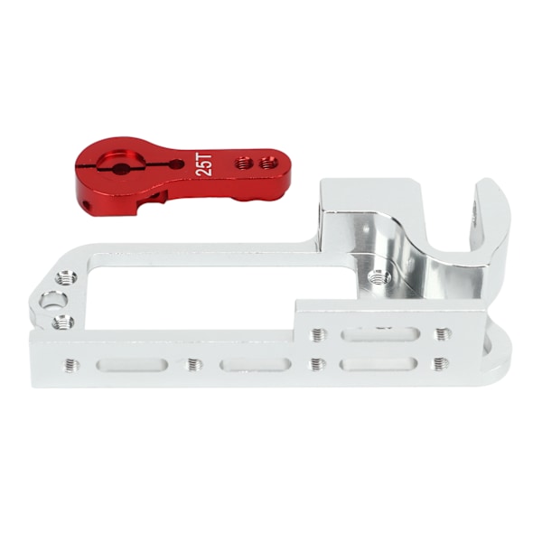 RC Servo Mount Bracket med 25T Arm Aluminiumlegering Anti Deformation Universal för Quadcopter Drone Red