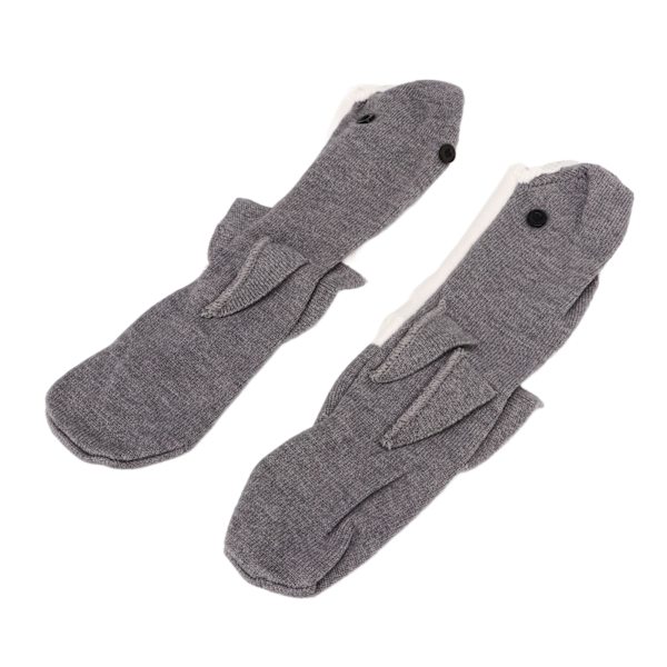 Roliga djurstrumpor Vintervarma tjocka unisex bomullsstickade golvstrumpor till julklappar Shark