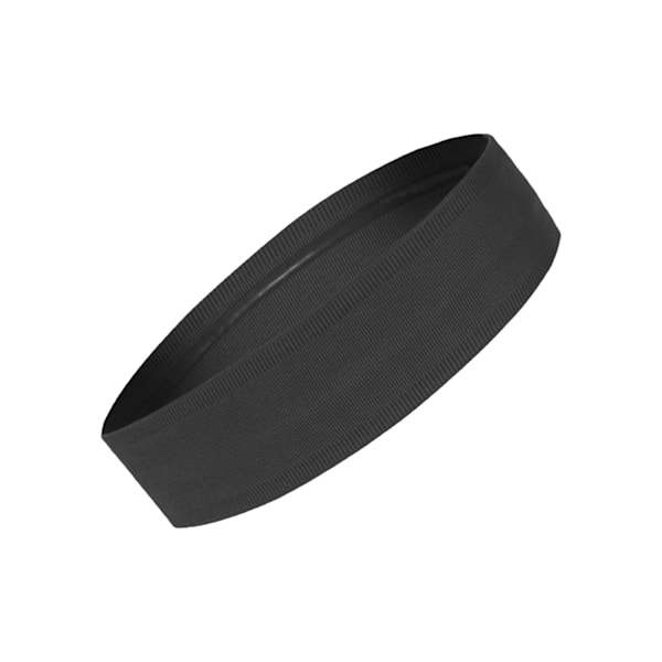 Sport Pannband Förhindra halka Fukttransporterande Mjuk Elastisk Män Dam Svettband för Fitness Yoga Running Svart