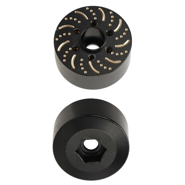 Messinki pyörän painot Messinki 6-reikäinen pyörä Hexnav-sovitin Paino 1,9 tuuman 2,2 tuuman Beadlock-vanteelle 18,5 mm