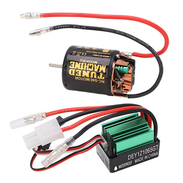 Børstet Motor ESC Combo 540 Børstet Motor med 65A Børstet ESC til Axial til Scx10 90046 til Traxxas til Tamiya