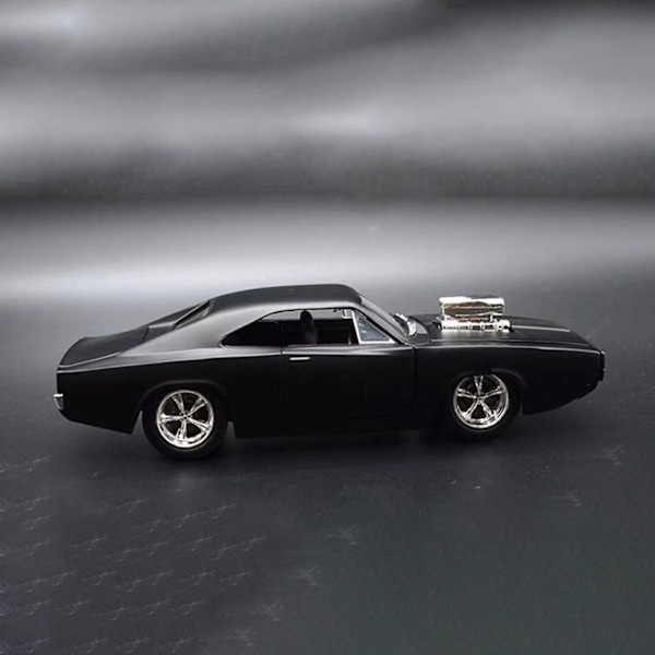 Bilmodell for barn og voksne Legering Metall 1:24 Modell Billeke for hjemmeinnredning Svart