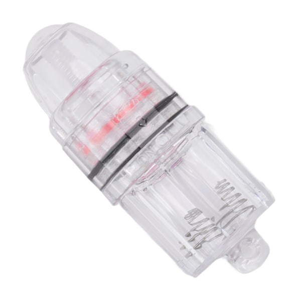 Deep Drop Fishing Light Transparent plast AA batteridrivet LED fiskeljus för trolling Hav Sötvatten Röd