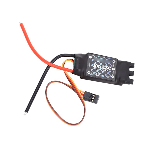 30A borstlös ESC 2-4S elektrisk hastighetsregulator med 5V 2A BEC för RC Fixed Wing-flygplan för F450 Quad Rotor Drone