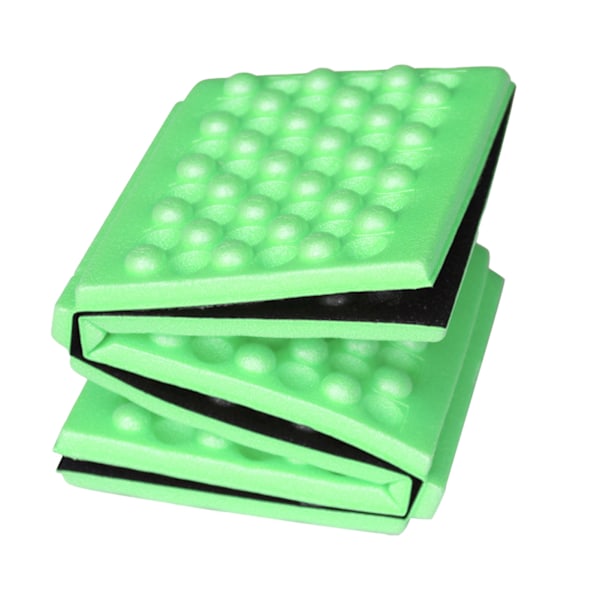Utendørs sammenleggbar bærbar skumpute Sittepute Bikube 6 sammenleggbar skumputematte for fotturer Grønn 39x28.5x0.9cm/15.4x11.2x0.4in