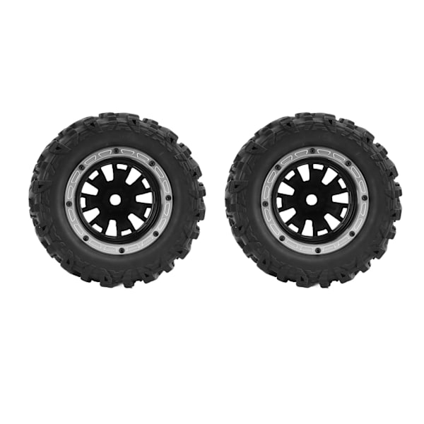 2kpl RC-auton kumirenkaat, vahva pito, joustava, vahva vaimennus, RC-kumirenkaat ZD Racing 1/7 RC-autoon, hopea