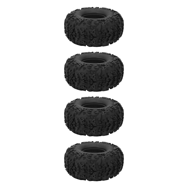 4 stk. RC Crawler Dæk Fleksibel universel udskiftning RC Gummi Dæk Skin til 2,2 tommer store hjul