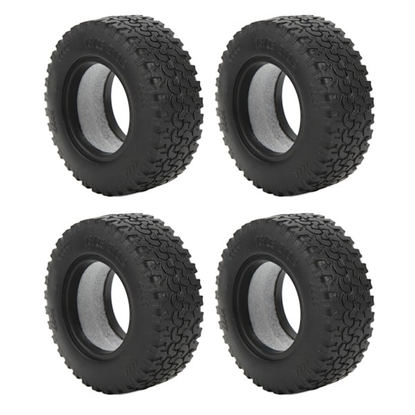 4 stk 1,55 tommer myke gummihjul for Tamiya CC01 LC70 LC80 1/18 Air UTB18 Capra fjernkontroll biloppgraderingsdel