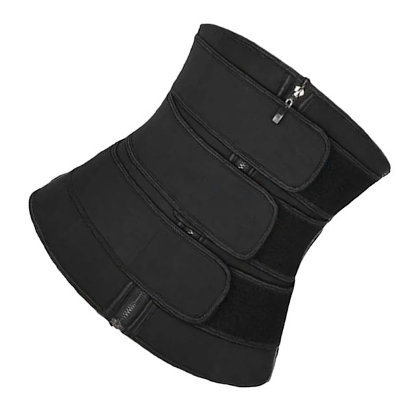 Taljetræning Polyester Lynlås Unisex Multifunktion Taljebind Wrap til Sport Sort XL