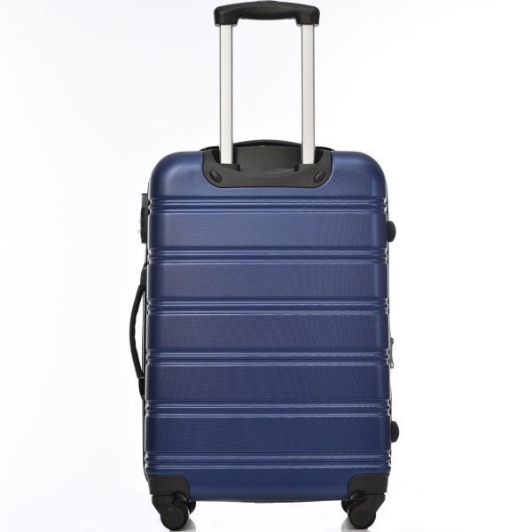 Hårt skal resväska, rull resväska, resväska, handbagage 4 hjul, ABS  material, 69*45*28, mörkblå 9fed | Fyndiq