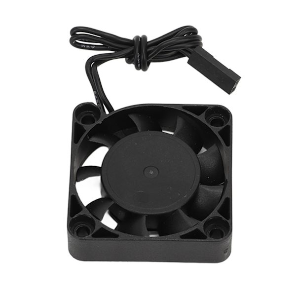 RC Jäähdytystuuletin Rauta Muovi Kevyt Nopea RC Moottorin Jäähdytin 1/10 Traxxas 7.4V Musta 40 X 40 mm