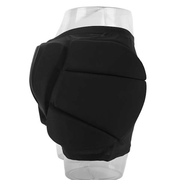 Beskyttelsesshorts Nylon og EVA Hudvenlig Varmebestandig beskyttelsesbuks til cykling Skisport Sort S