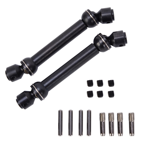 2 kpl musta metalli CVD-vetoakselilisävaruste Axial SCX10/CC01/D90/D110 1/10 RC-autolleMusta(88-113mm)