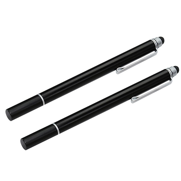 2 stk. Kapasitiv pennestift 2 i 1 Ledende plasthode Transparent sugekopp Berøringsskjerm Smartphone-tilbehør