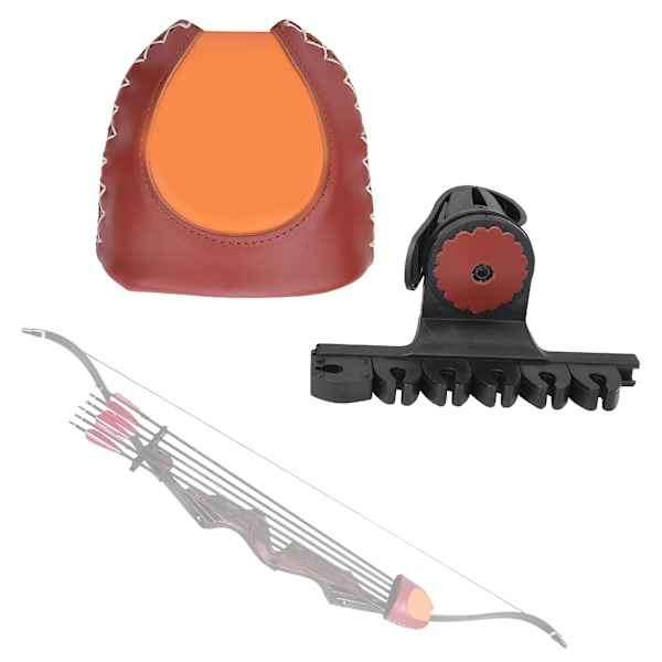 Quick Release 6 pilar Bågskytte Quiver Arrow Förvaringslåda Tillbehör för recurved båge utomhusjakt ConL