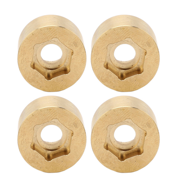 4kpl Hex Hex-navan levittäjä Messinki Paino Kulutusta kestävä Hex-laajennussovitin 1,9 tuuman 2,2 tuuman navalle 15 mm/0,6 tuumaa