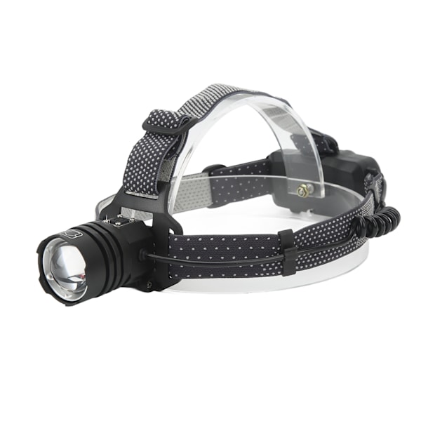 LED-otsavalaisin XHP50-lamppu TYPE C Ladattava teleskooppinen zoom Valonheitin ulkoiluun, retkeilyyn ja juoksuun