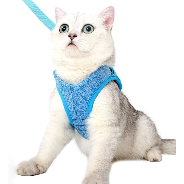 Kattsele - Ultralätt kattsele och koppel Set Anti-Escape Justerbar  kattungesele för valp Kanin Iller Blue S a73c | Fyndiq