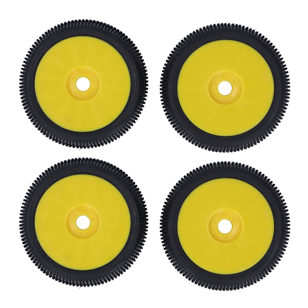 4st RC gummidäck Starkt grepp Hög nötningsbeständighet Flexibla 17 mm hjul för Redcat Yellow