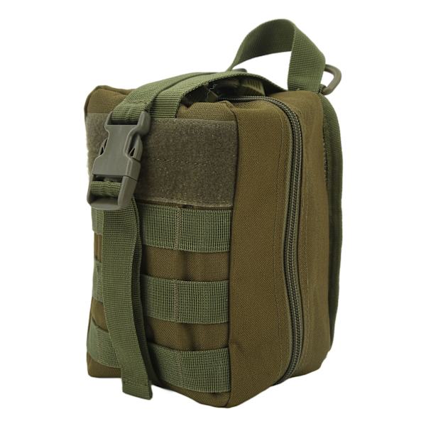 Nylonbälte Molle Midjeväska Multipurpose Outdoor Emergency Survival Molle-påse för vandring Bergsbestigning OD Grön