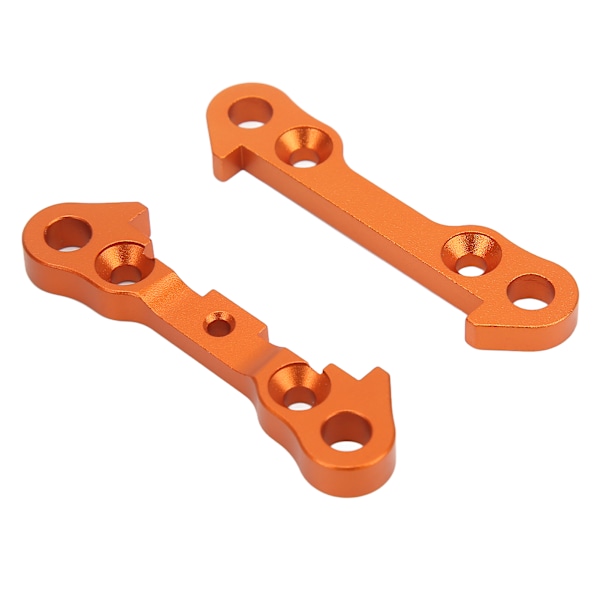 2 st Metall främre undre arm Fast blockplatta Anslutningsplattor Orange för ZD Racing 1/7 DBX07 EX 07 RC Car