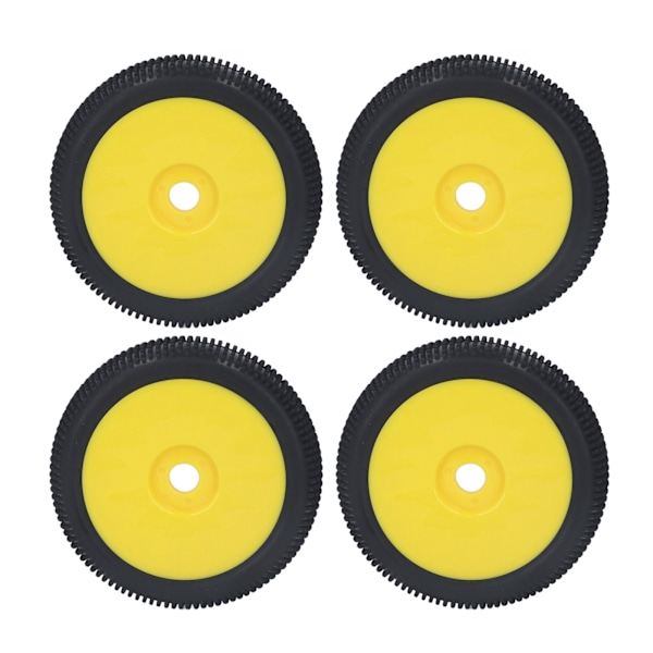 4st RC gummidäck Starkt grepp Hög nötningsbeständighet Flexibla 17 mm hjul för Redcat Yellow
