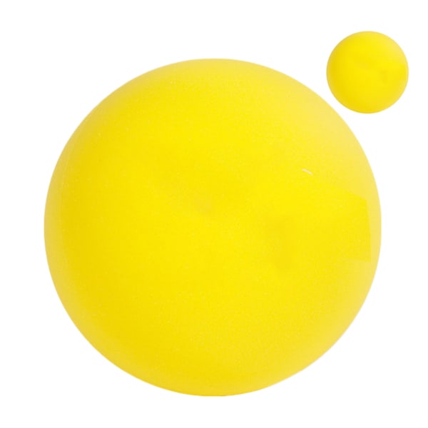 PU-boll Lättvikt Rolig Bouncy Mute Mjuk Boll Mjuk svamp Bouncy Baby Ball för Hemmaskolan Lekplats Gul