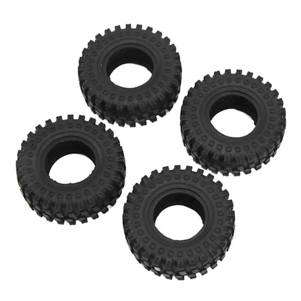 4kpl RC rengaskuoria 1,25 tuuman kumirenkaat RC-tarvikkeet AXIAL 1/24 SCX24:lle FMS 1/24 FCX24:lle musta