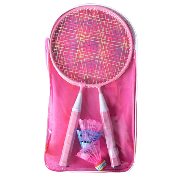 Badmintonracket för barn Grundskoleelever Utomhussport Badmintonracket Rosa