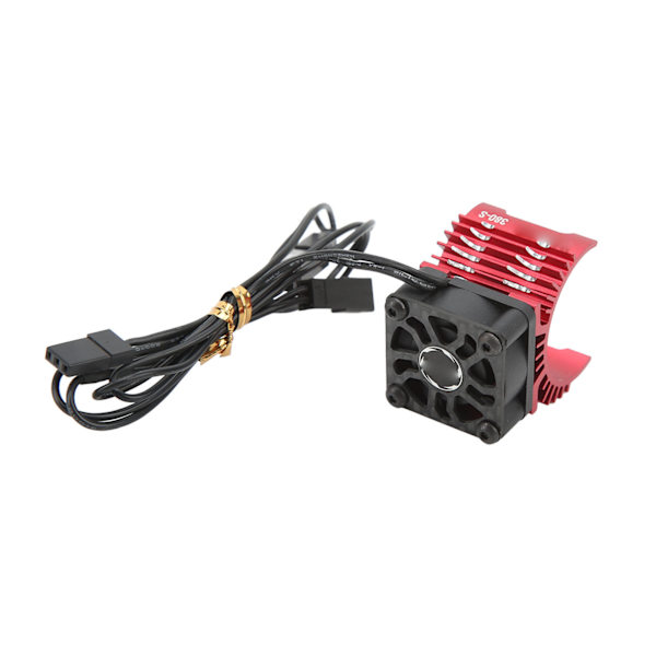RC Moottorin Yksinkertainen jäähdytystuuletin Jäähdytyslevy alumiiniseos 32000RPM RC Jäähdytin 28mm 29mm 380 Harjaton moottori 8,4V Punainen