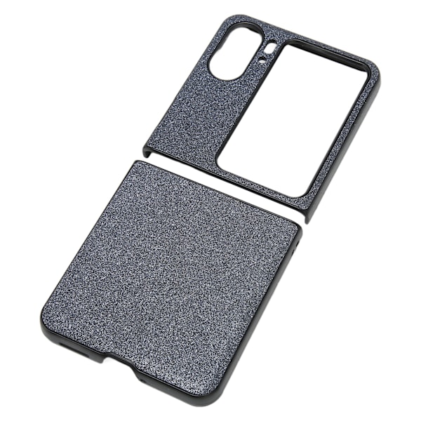 Vikbart Telefonfodral ABS Skyddande Glänsande Telefonskal Anti-Fall Fodral för Find N2 Flip Svart