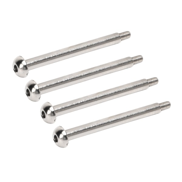 4 stk RC Nedre Hengselstift Stål Aluminiumlegering RC Hengselstift med M3 Mutter for ARRMA 1/7 1/8 Series Sølv