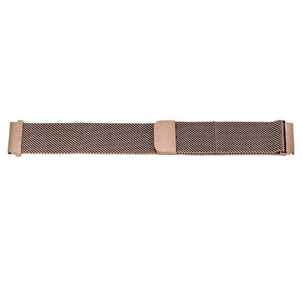 Magnetisk klockrem i rostfritt stål, snabbfrigörande hudvänligt klockarmband som andas för Huawei GT2 Rose Gold