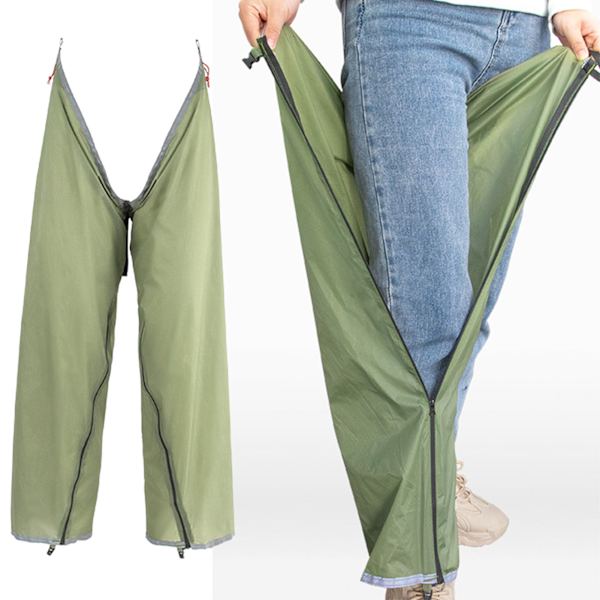 Regnbukser Vanntette lette nylon Anti-skli Justerbare multifunksjonelle regntette bukser Cyan