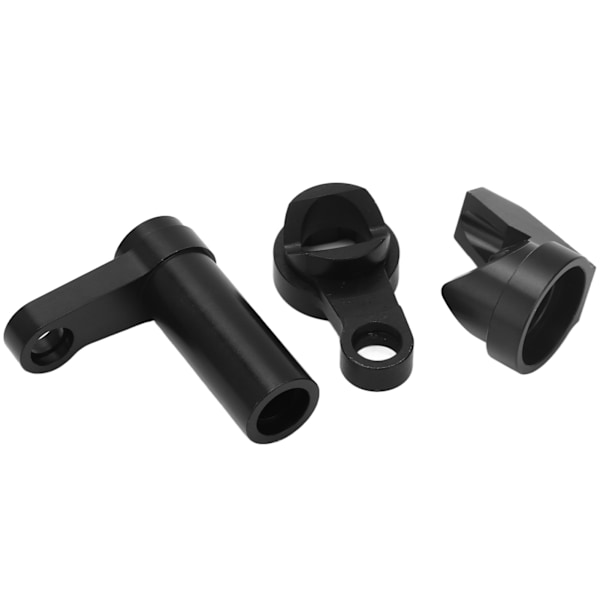 RC-styrspindelsats aluminiumlegering stötdämpande styrenhet för Traxxas Sledge 1/8 95076-4 svart