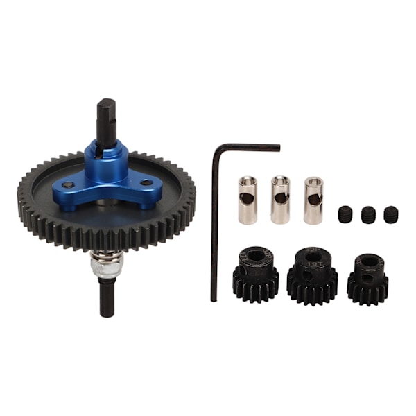 RC Differential Gear Set 54T Universal Differential Gear 15T 17T 19T RC Ersättningsdrev för Traxxas Slash Dark Blue