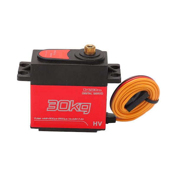 RC 30KG Servo Nopea Vaste Alumiiniseos 180 astetta vedenpitävä digitaalinen servo metallivarrella RC-auto vene robotti Punainen