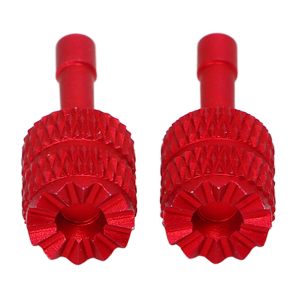 2 ST RC Fjärrkontroll Sticks Portabel Kompakt Aluminiumlegering Ergonomisk Fjärrkontroll Rocker för Mini 3 Pro Red