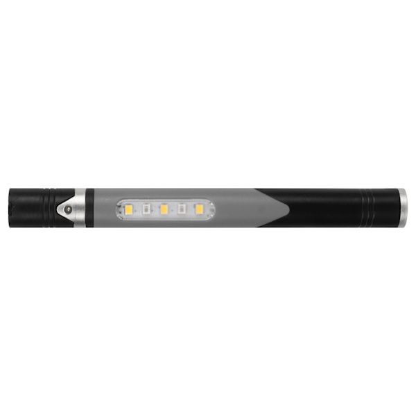 LED Penlight 3 Lyskilde 4 Lysudstyr USB Opladning IPX4 Vandtæt Bærbar Pen Lampe med Penneclips til Læge Sygeplejerske Grå