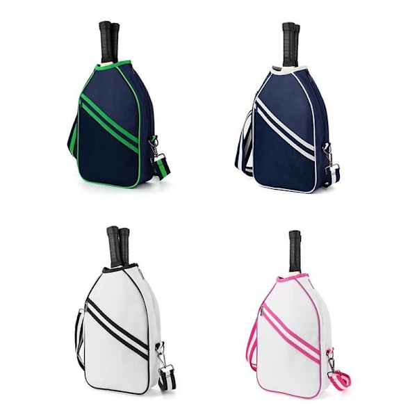Ketcher strandtennis ketchertaske sæt skuldertaske messenger taske mænd og kvinder sportslynlås white