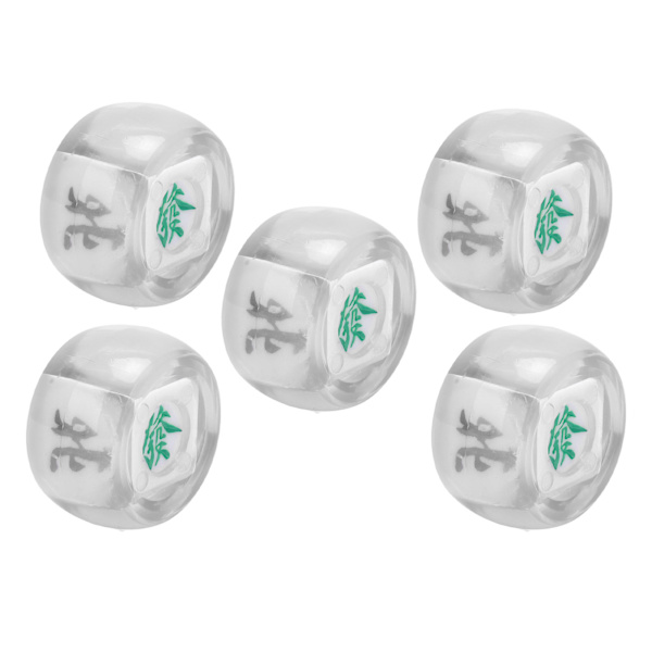 5kpl Mahjong Tuulen Suunta Nopat Itä Etelä Länsi Pohjoinen Pallo Viihdepeli Nopat Läpinäkyvä