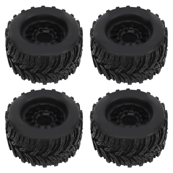 4 st 1/10 RC-bildäckset förtjockad anti-halk stark dämpning RC-däck och hjul med 12 mm 14 mm koppling för Traxxas B-modell