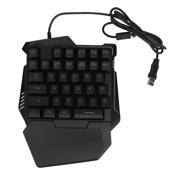 Enhands Speltangentbord 35 Tangenter Färgrik Bakgrundsbelysning Professionellt USB-gränssnitt Ergonomiskt RGB-tangentbord för PC