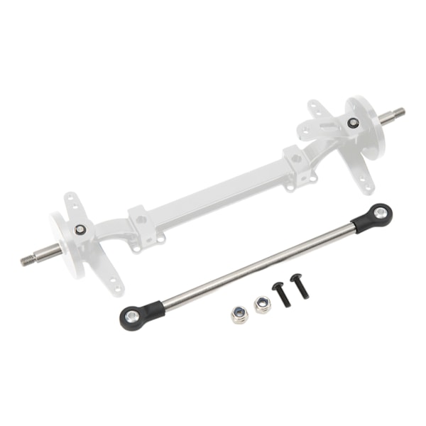 RC etuakselin ohjausvarsisarja alumiiniseosta terästä RC etuakseli ohjaustangolle Tamiya 1/14 RC auto hopea