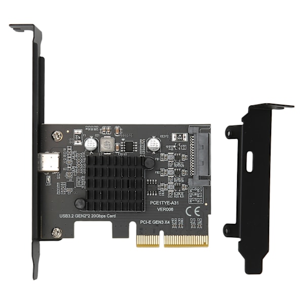 USB3.2 Expansionskort GEN2x2 20Gbps ASM3242 Chip PCI E 4X Extender Förlängningskort för Windows 10 11