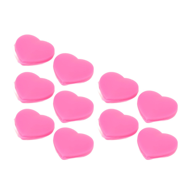 10 ST Tennisracket Vibrationsdæmpere Hjerteform Silikone Tennis Støddæmpere Rosa